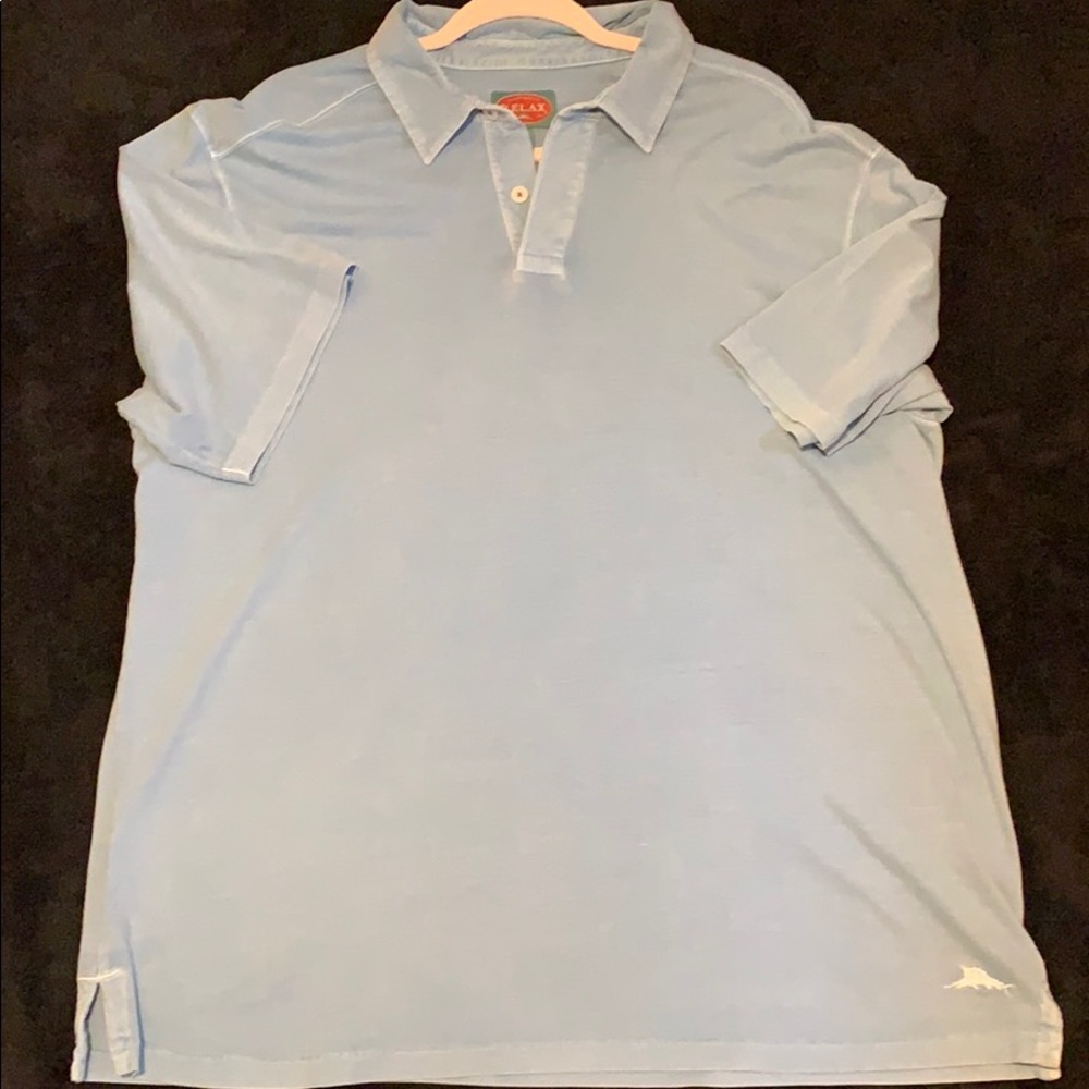 Tommy Bahama Super soft xl blue short sleeved shirt